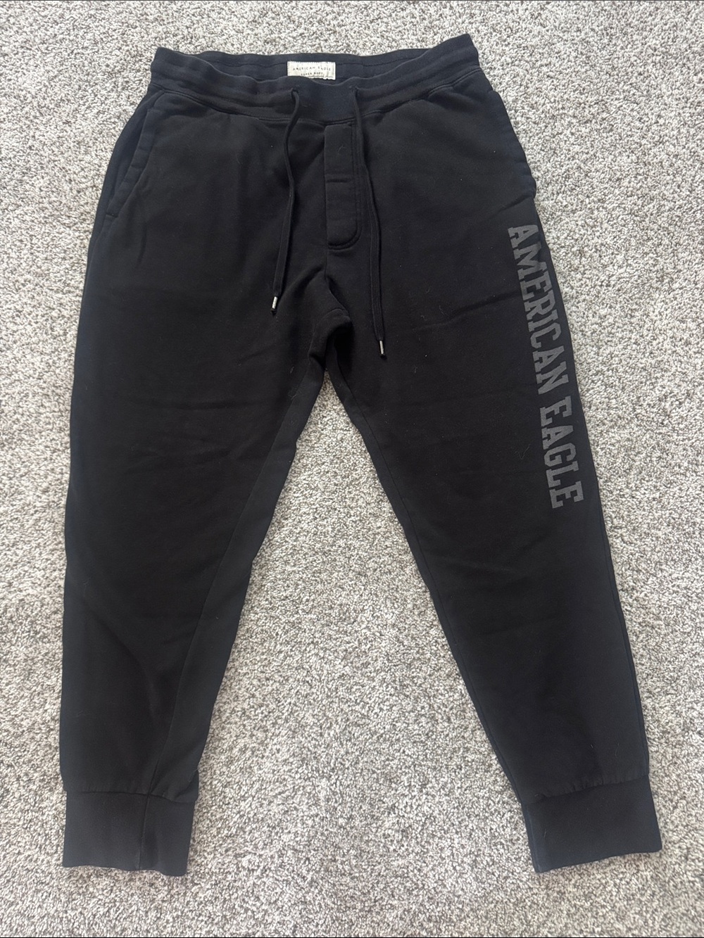 American Eagle Outfitters Black Logo Sweat Joggers